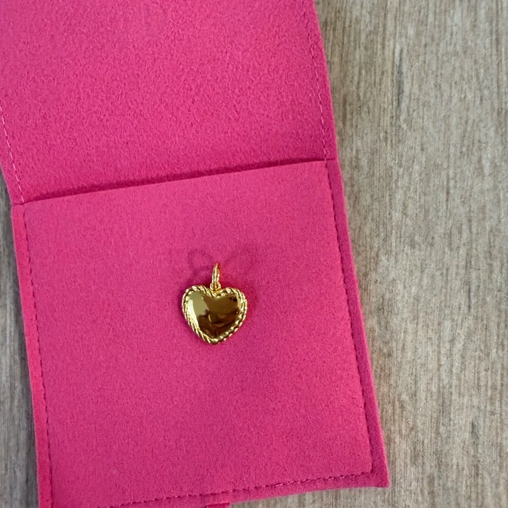 New Allison Avery Braided Gold Heart Charm - Picture 4 of 6